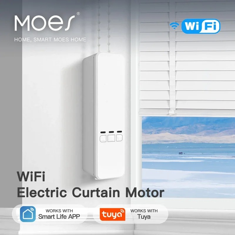 MOES Tuya WiFi、Zigbee Smart Motor Electric Chain Roller App via Alexa/Google