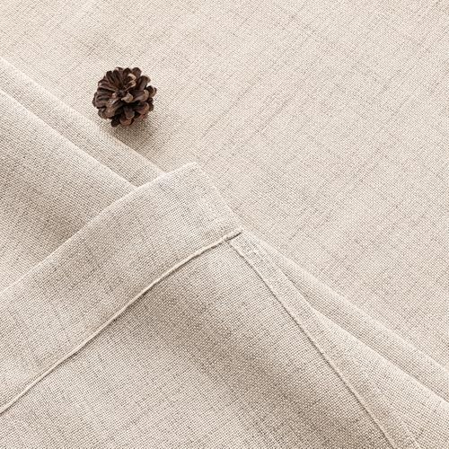 Textured Small Kitchen Window Curtains Over 30″W x 36″L (Pack of 2) Linen