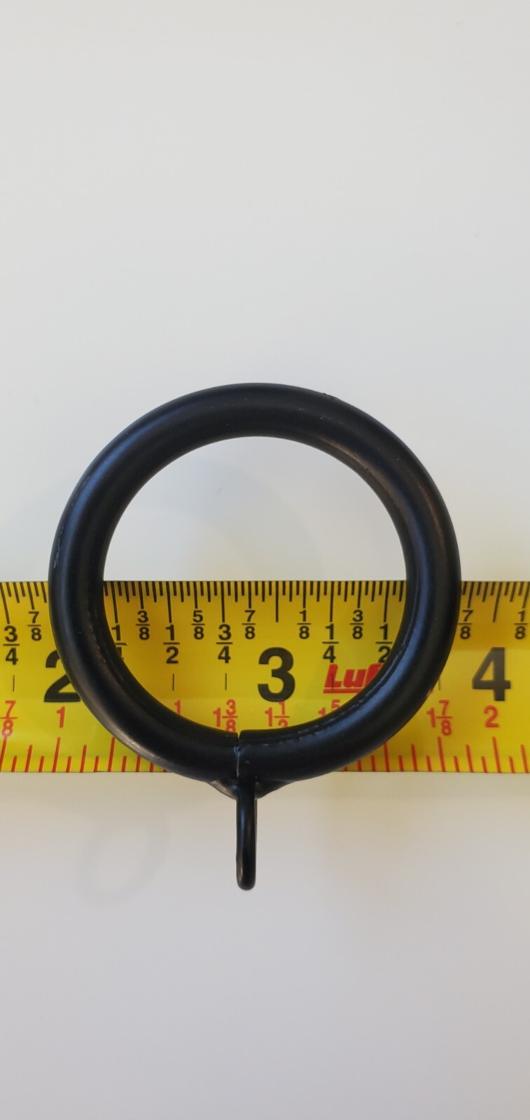 50 Pieces Pack 1-1/4″ BLACK IRON drapery curtain drape ring with eyelet – 1.25″