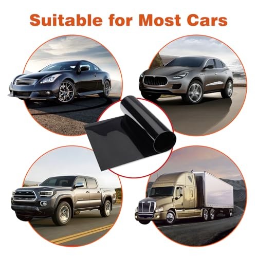 Car Window Tint Film-VLT Premium Cabon Tinting Roll | 24IN x 24″ x 100FT 50%