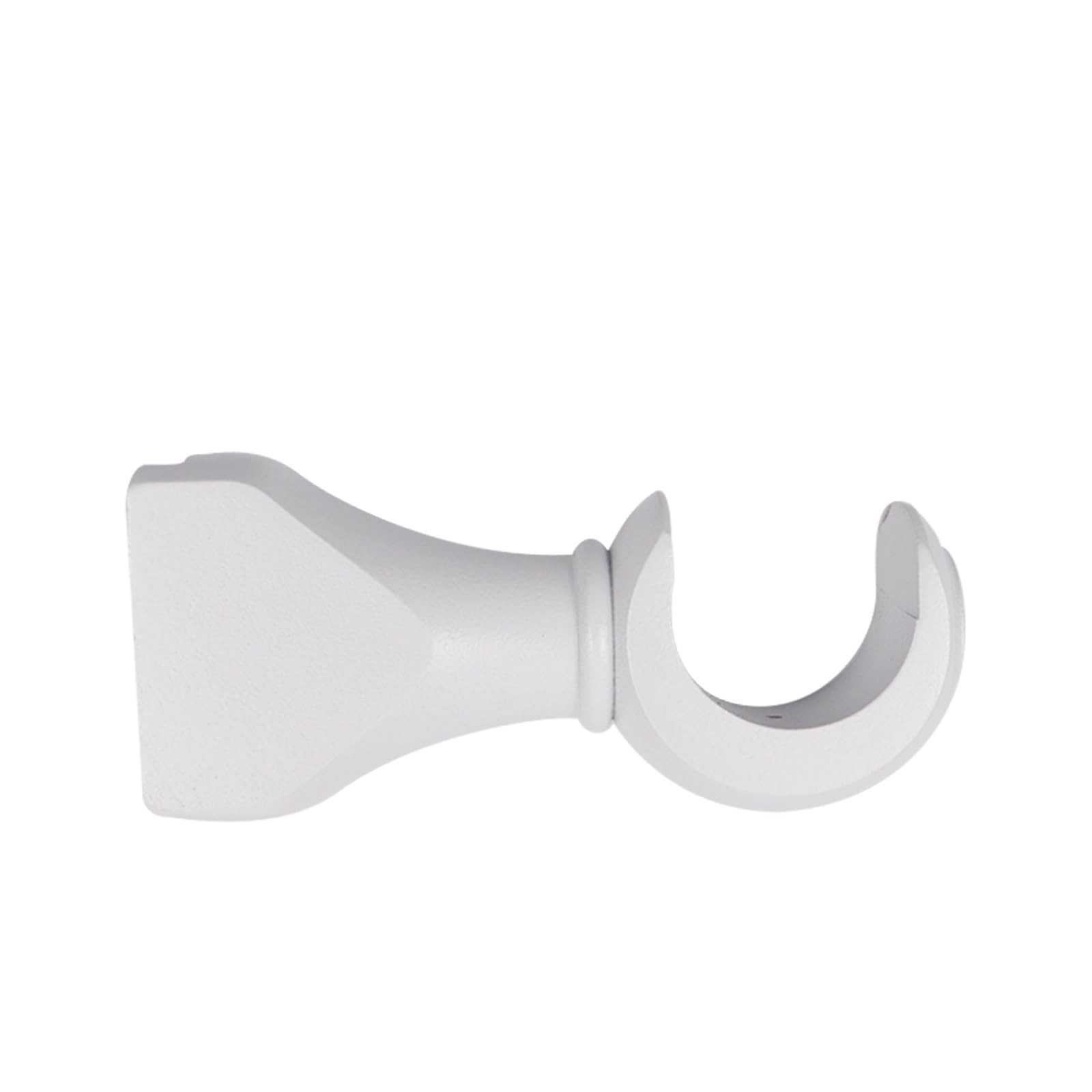 Antrader Wood Curtain Rod Brackets,White Support 1-3/8″(35mm), White