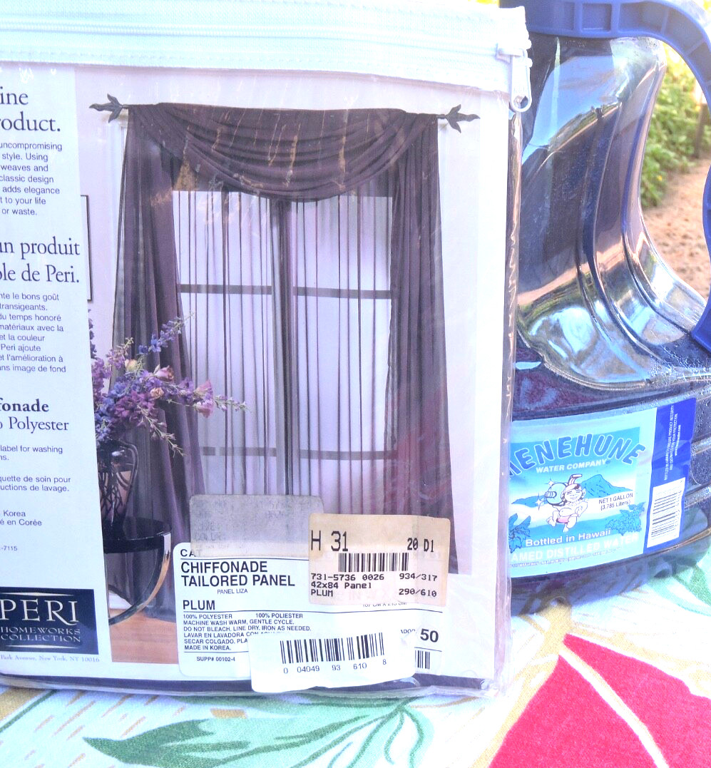 PERI Homeworks Collection – One Tailored Panel 42” x 84″ Chiffonade Plum – New