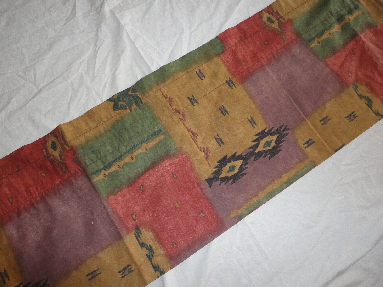 CROWN CRAFTS SUNRISE CANYON SOUTHWESTERN TERRACOTTA (1) VALANCE 85 X 16