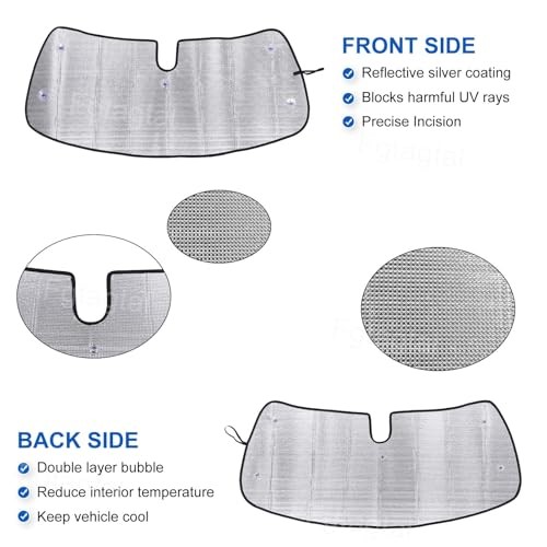 Windshield Sunshade Fit for Mini Cooper 2019-2024, Folding Car Sun Shade for