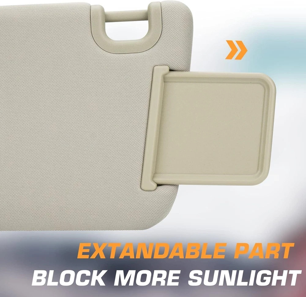 Left Driver Right Passenger Sun Visor Fit for Pathfinder 2013 2014 2015 Beige