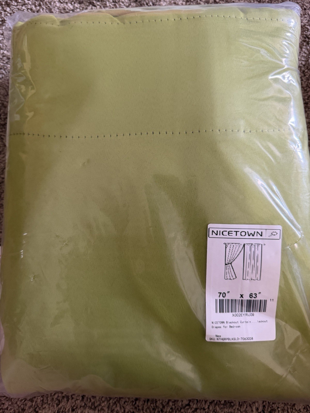 NICETOWN Blackout Curtain Panels Forest Green 70″x63″ 2-Pack