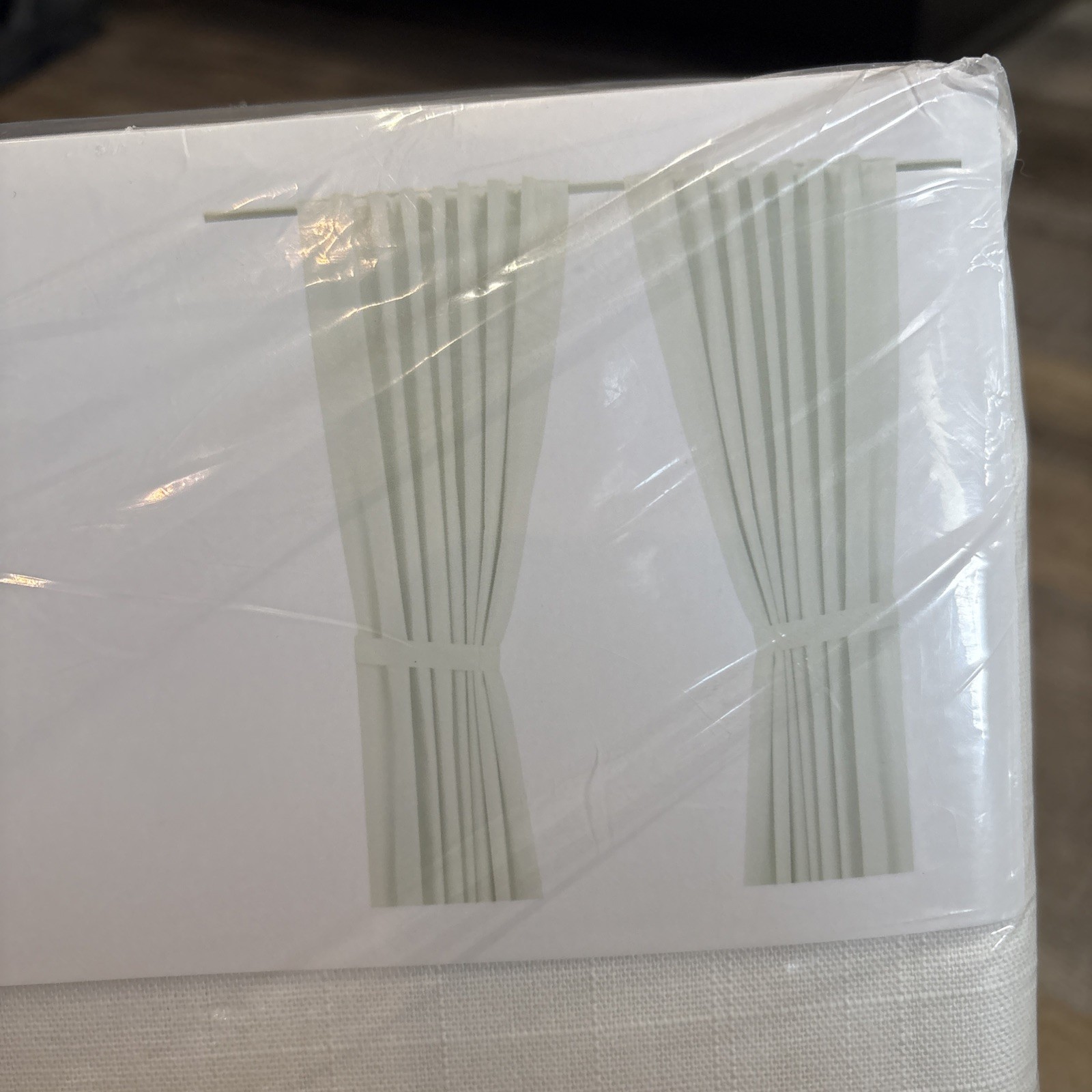 Ikea RITVA Curtains 2 Panels (1 pair) 100% Cotton w Tie-Back 57″ x 98″