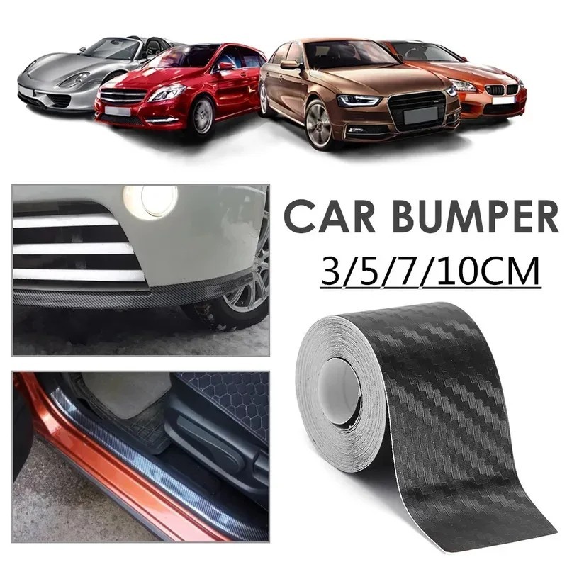 1-5M Carbon Fiber Car Protection Tape Waterproof Door Edge Guard Film Strip