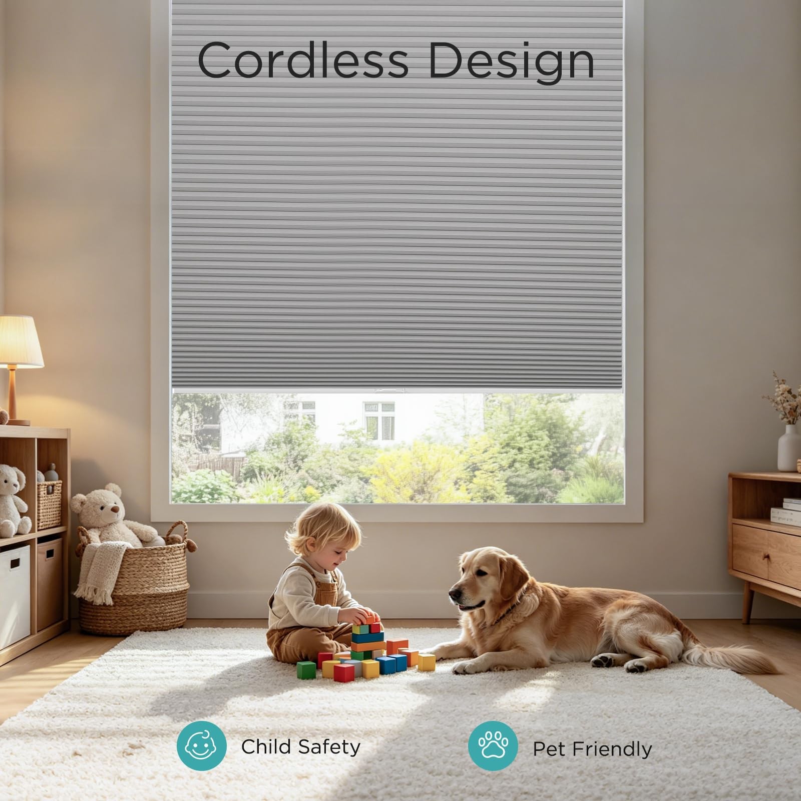 Joydeco Cellular Shades Cordless Blackout Shades Cellular Blinds For Indoor