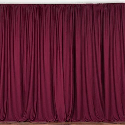 2 pcs 10 feet x 8 feet Polyester Backdrop Drape Curtains Panels