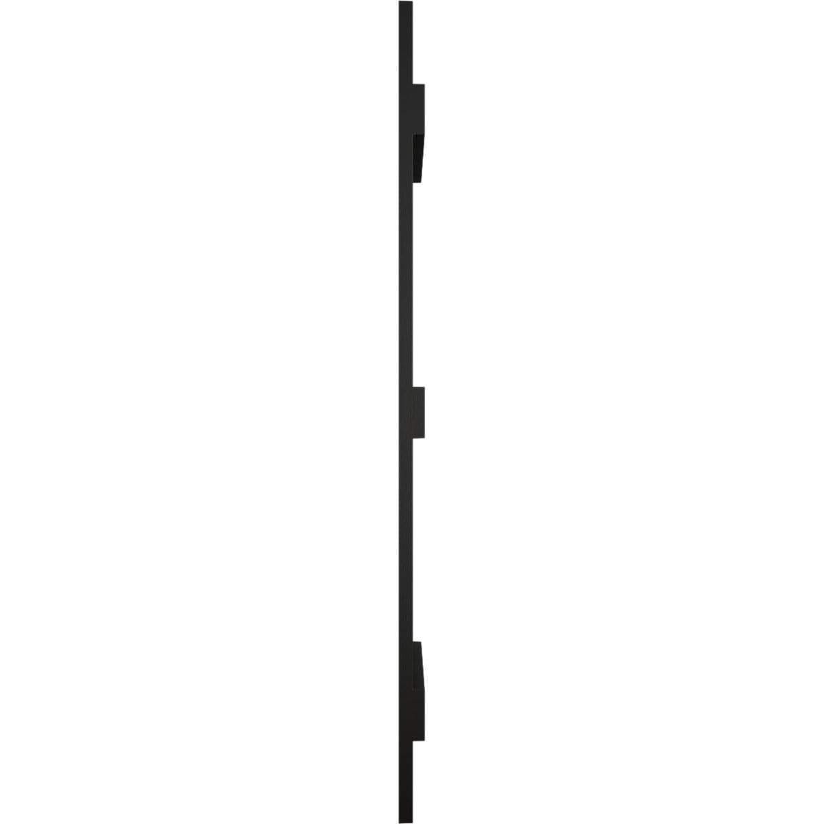 Ekena Millwork 14×55 Black Board & Batten Vinyl Shutters Pair Lifetime Exterior