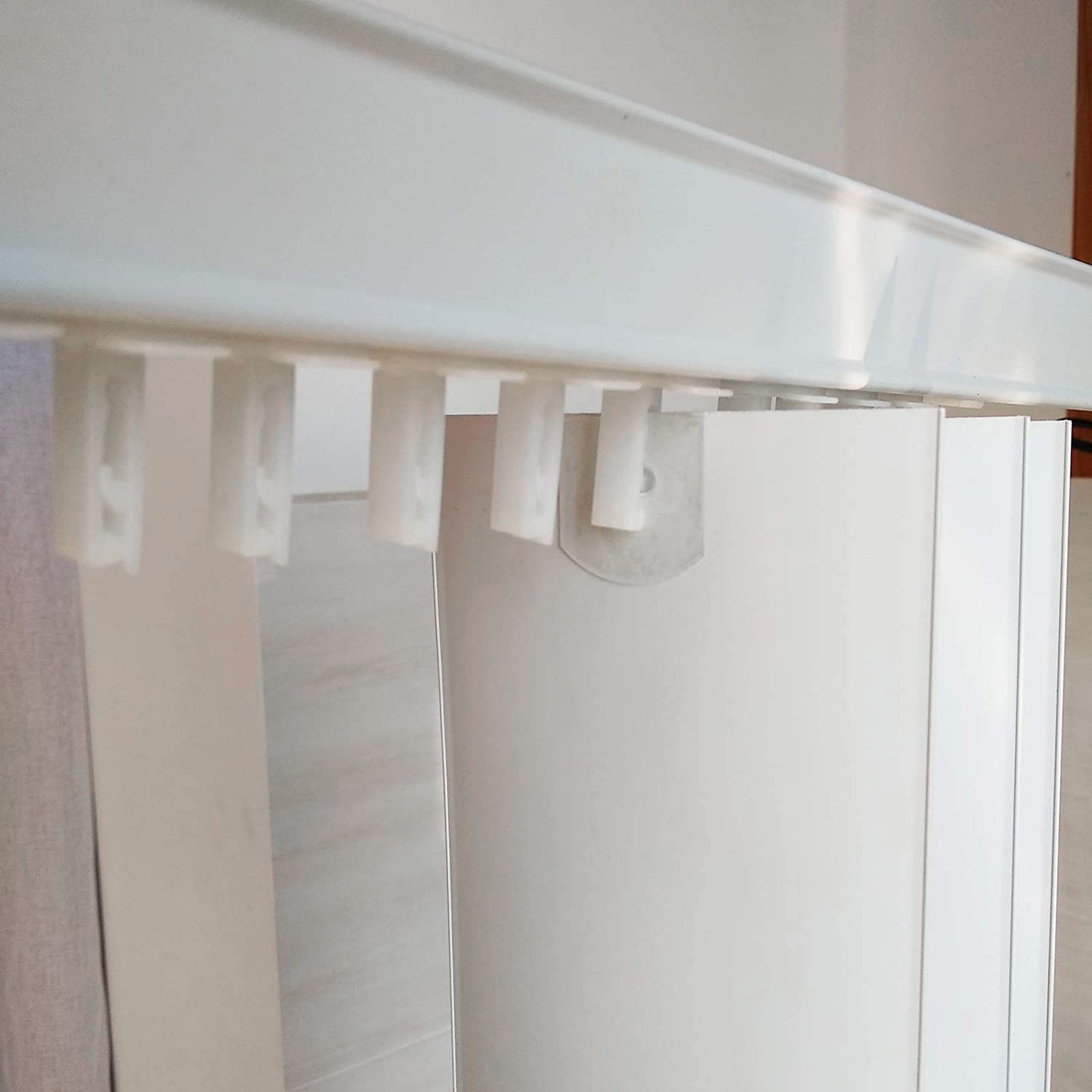 AXLIZER 10PCS Vertical Blind Repair Carrier 2*1.2 inches, White