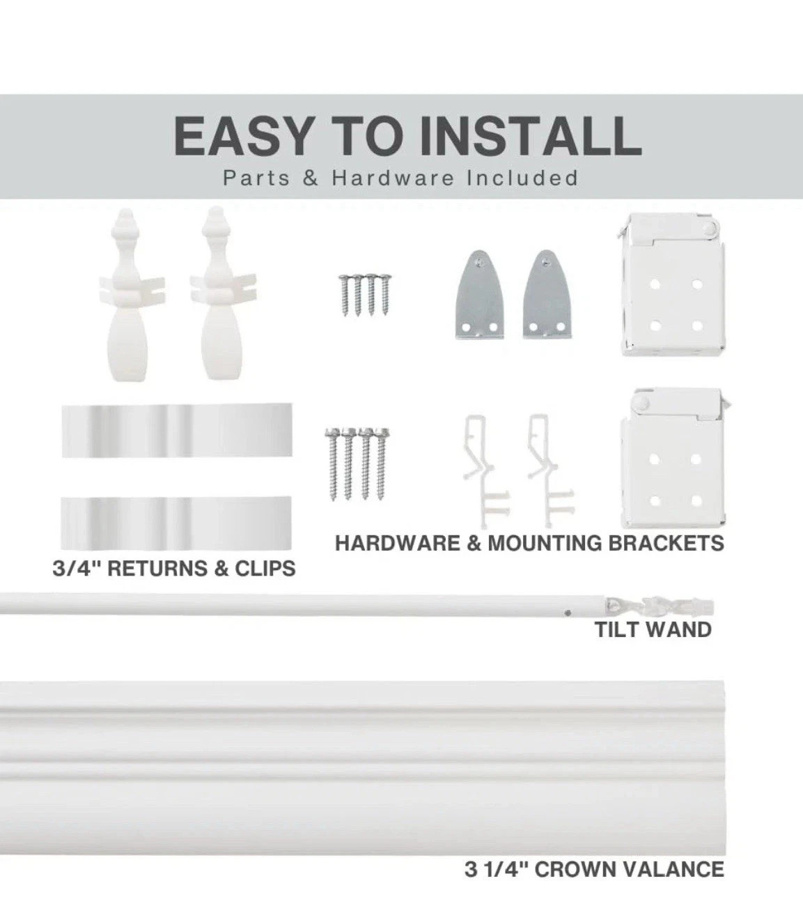 Lotus & Windoware Cordless 1” Vinyl Blind White 11×72 New Open Box