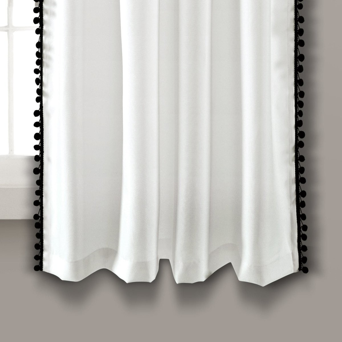 Pom Pom Window Curtain (Single Panel)