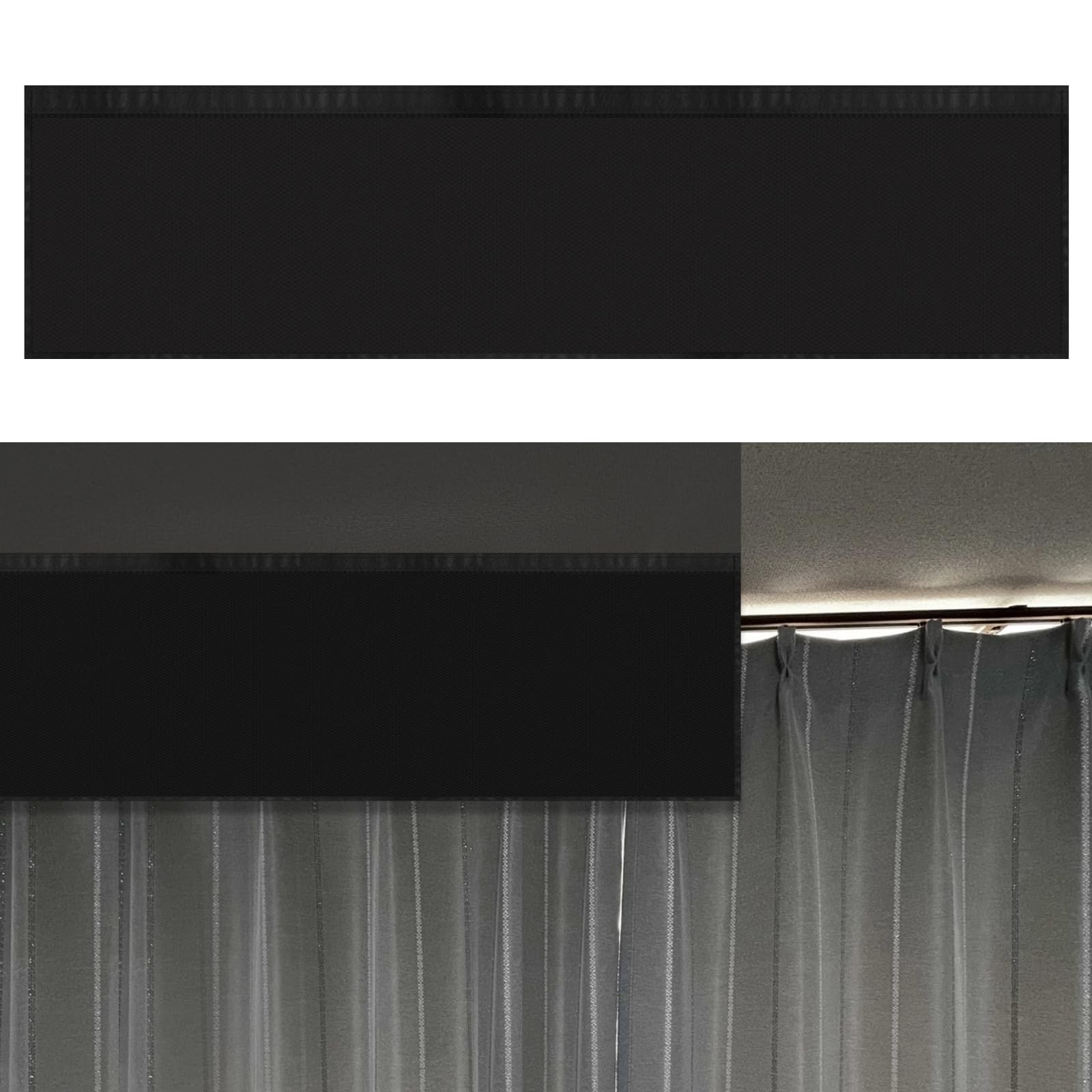 68 X 16.5 Inch Top of Curtain Light Blocker for Blackout Curtains Light Blocking