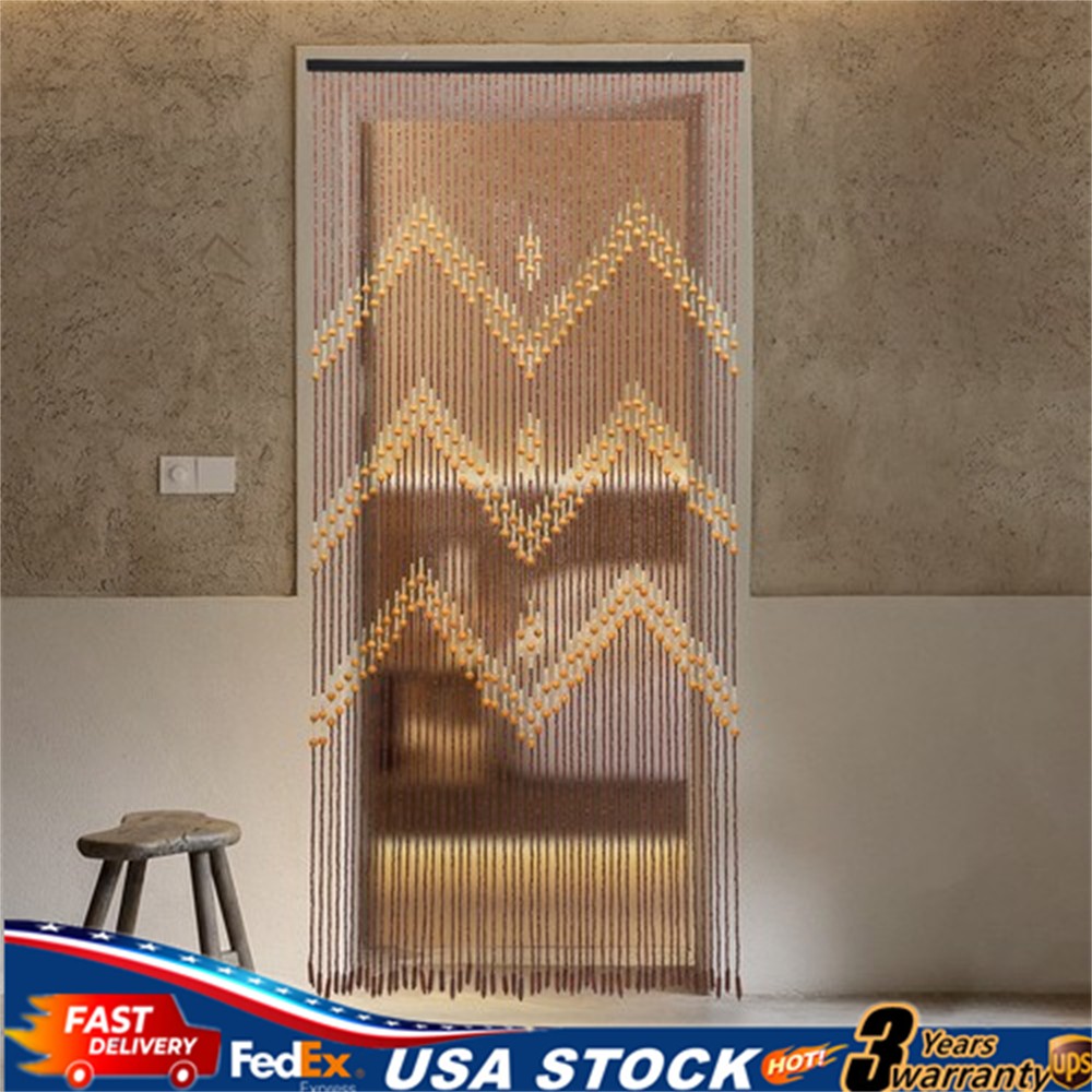 Natural Bamboo 52 Strands Handmade Curtain Beads Window Door Shoji Room Divider