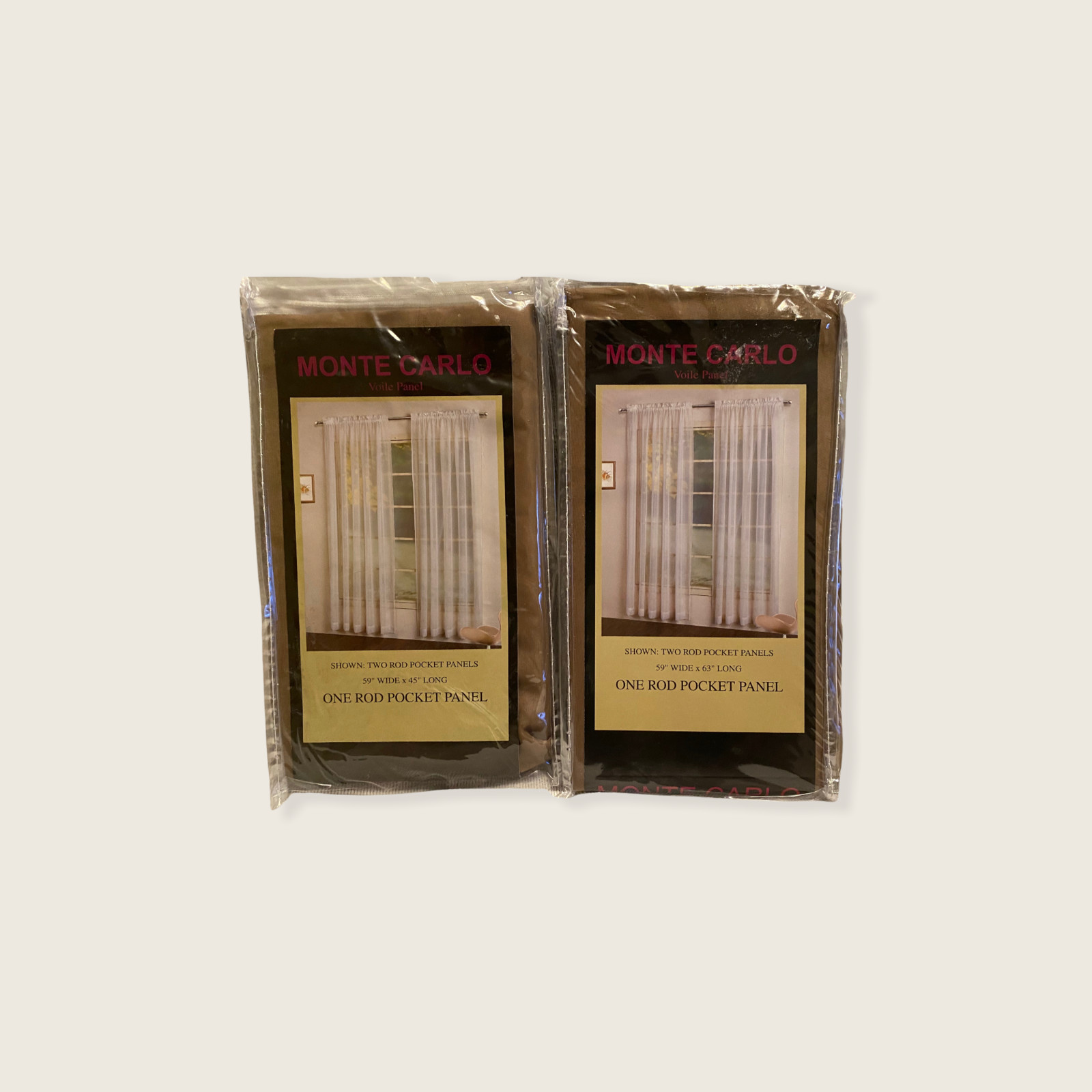 United Curtain Monte Carlo Window Panels