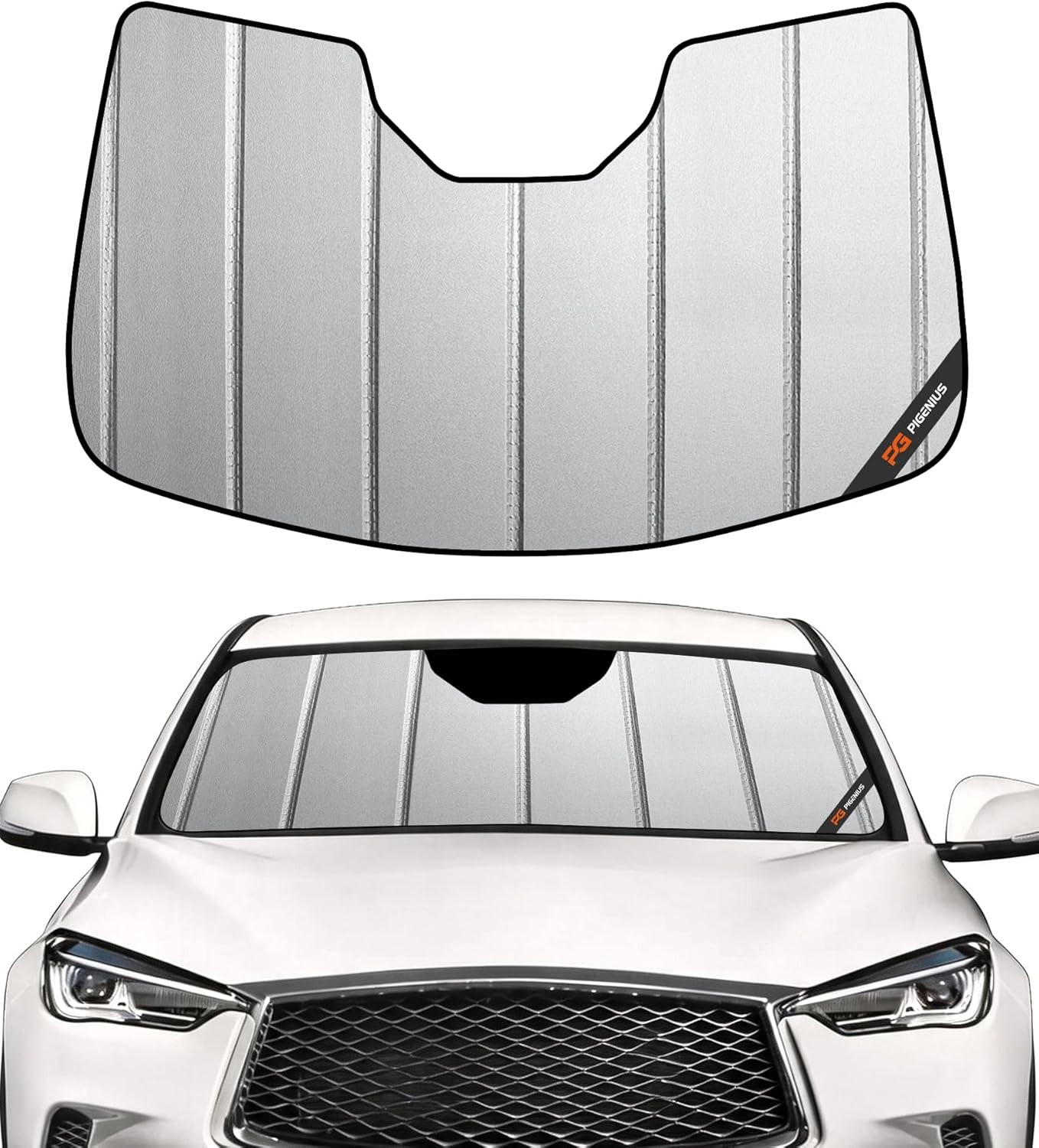 Windshield Sunshade for Infiniti QX60 2022-2025 2022-2025 QX60 Grey(Safeguard)