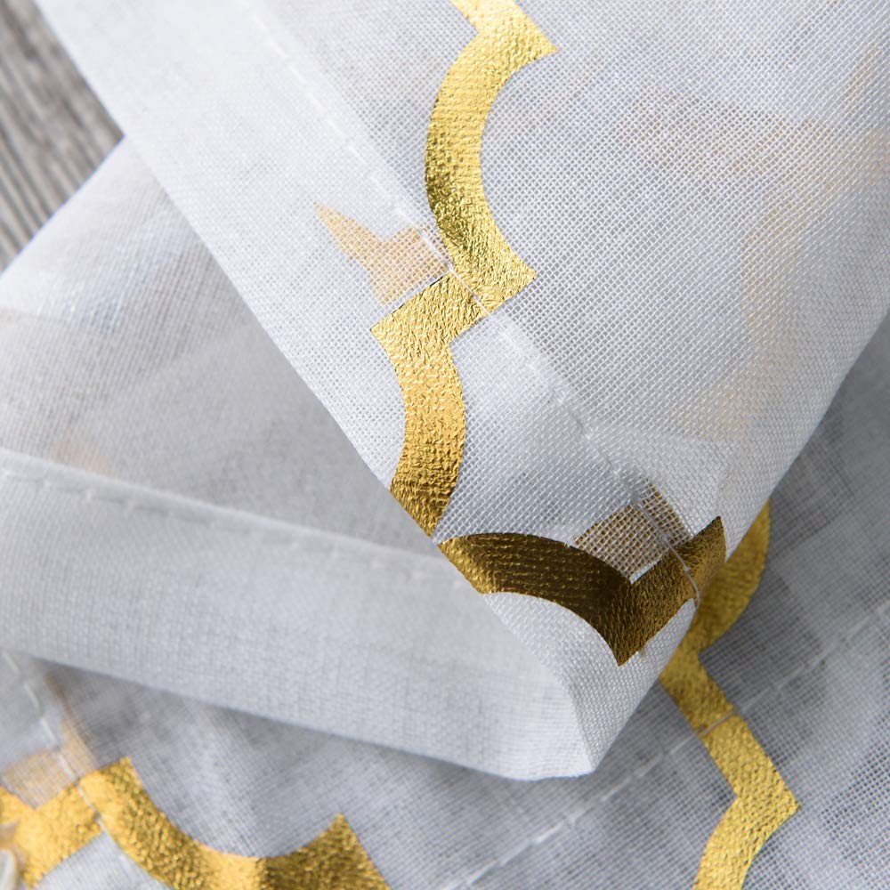Sheer Curtains, 114.3cm Length, For Kitchen Windows, Cafe Curtains, Half…