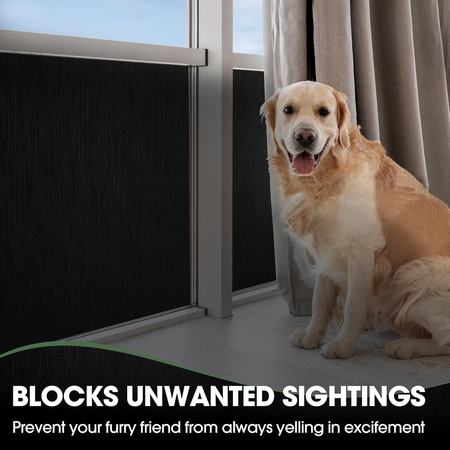 Blackout Privacy Window Film 100% Light Blocking Frosted Static Cling Cover