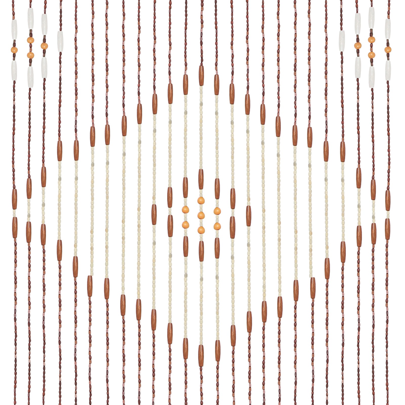 Door Curtain Boho Rustic Door Curtain for Doorway Bamboo Wood Rectangular