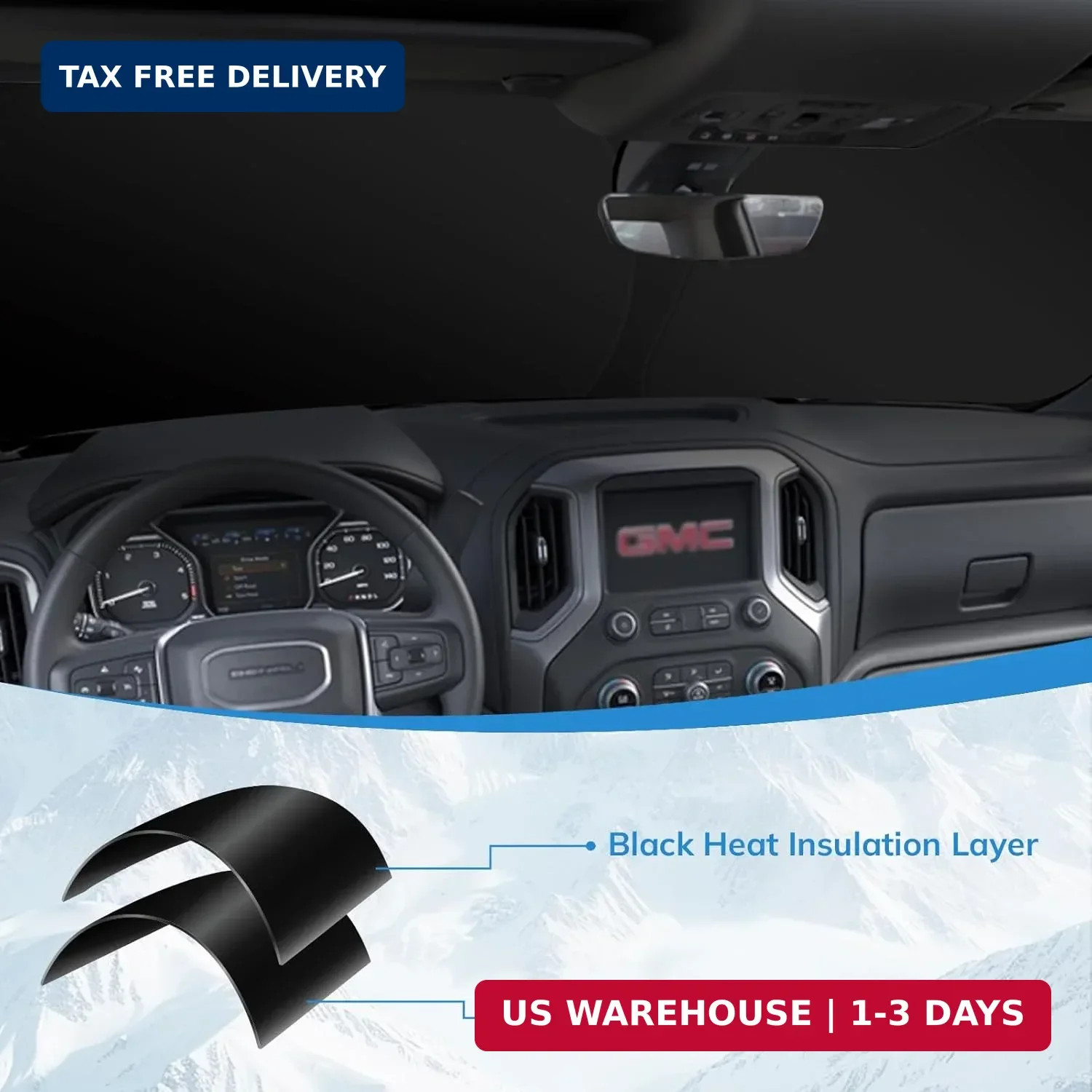 Windshield Sun Shade New American Eagle Flag USA Patriotic Design – Folding Car