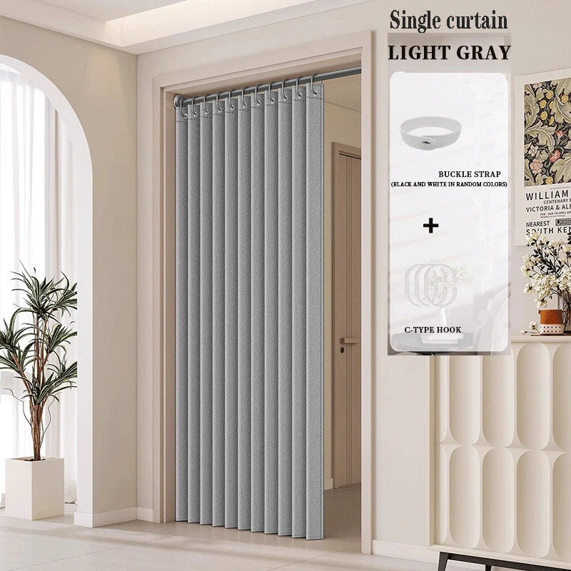 Accordion Style Magnetic Folding Door Curtains Home Decor