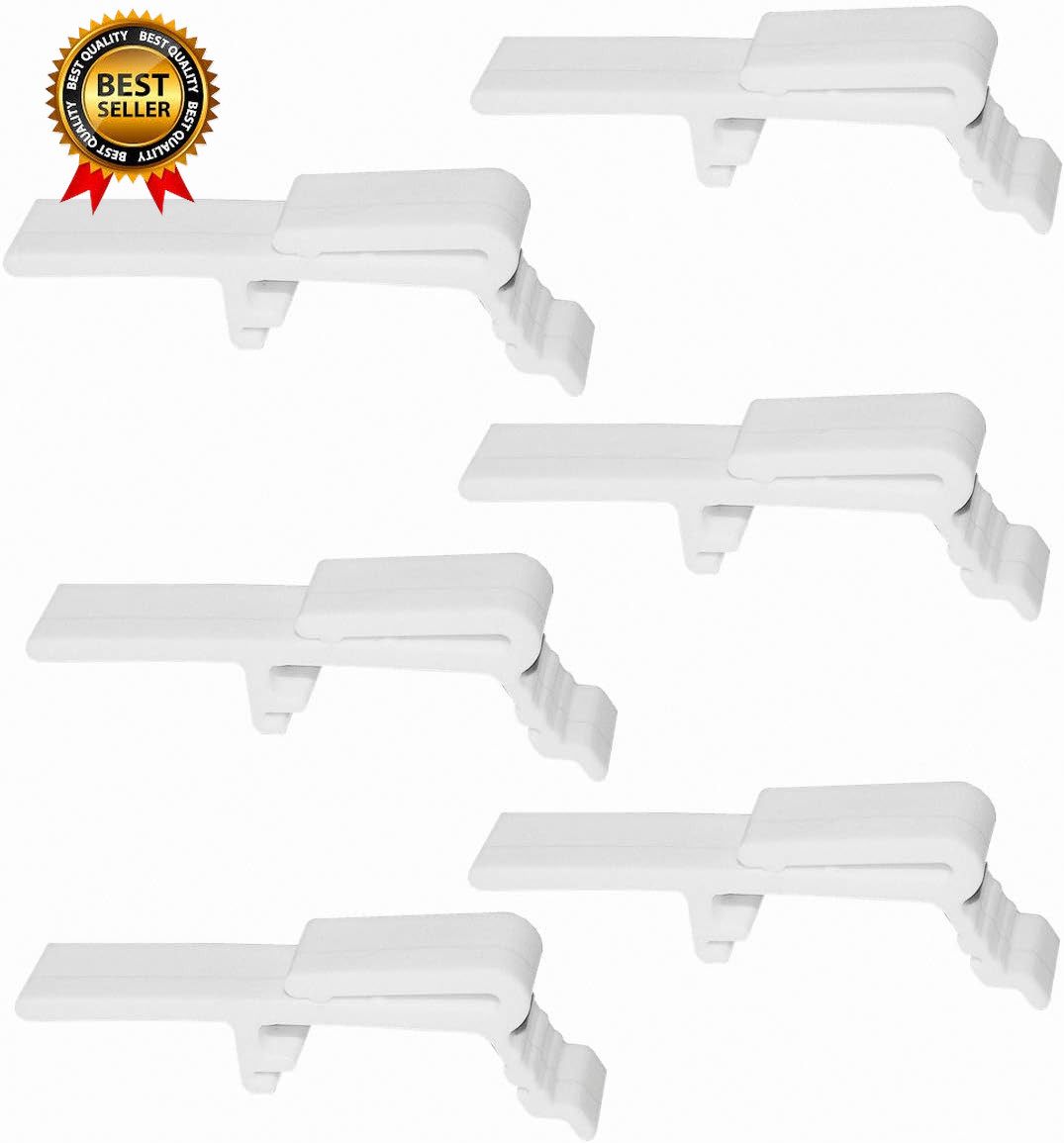 6Pcs Valance Clip Vertical Blinds Dust Cover Holder Bracket for 1 1/2 or 1-9…