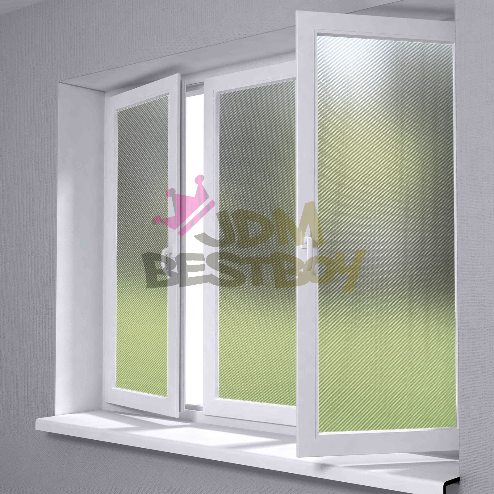 【Frosted Film】 Carbon Fiber Glass Home Bathroom Window Security Privacy