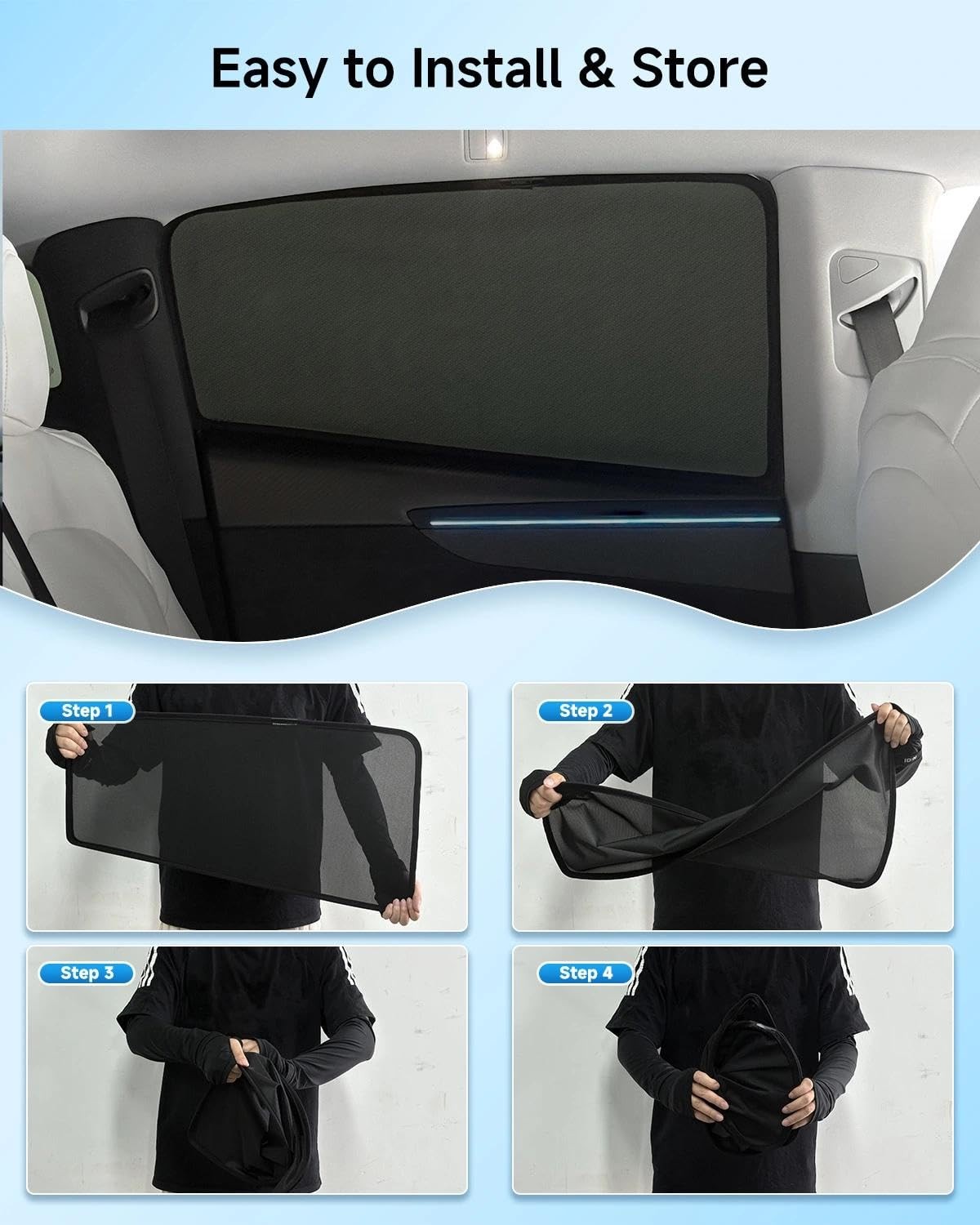 EVOOOR 2PC Magnetic Window Shade Sienna 2020-2024