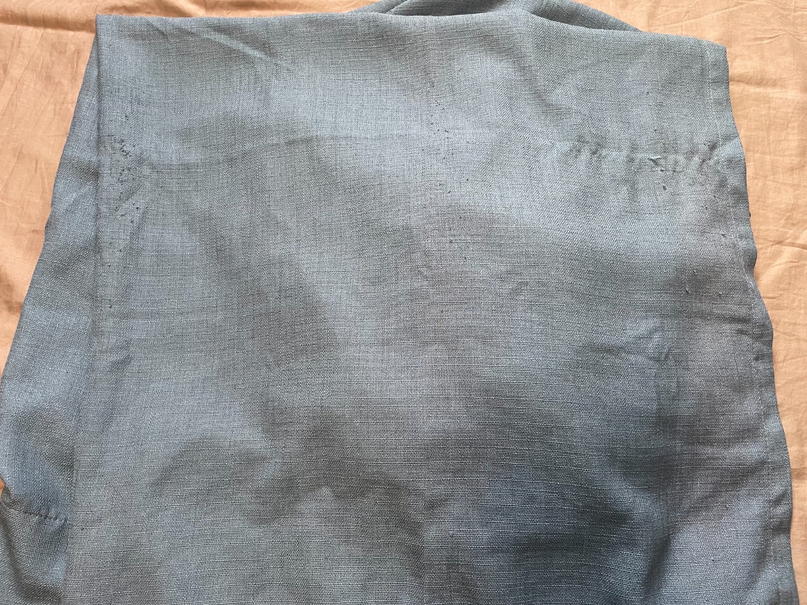 Curtains 2 Panels 54″ L x 54″ W Blue Semi Sheer Window Minor Pilling