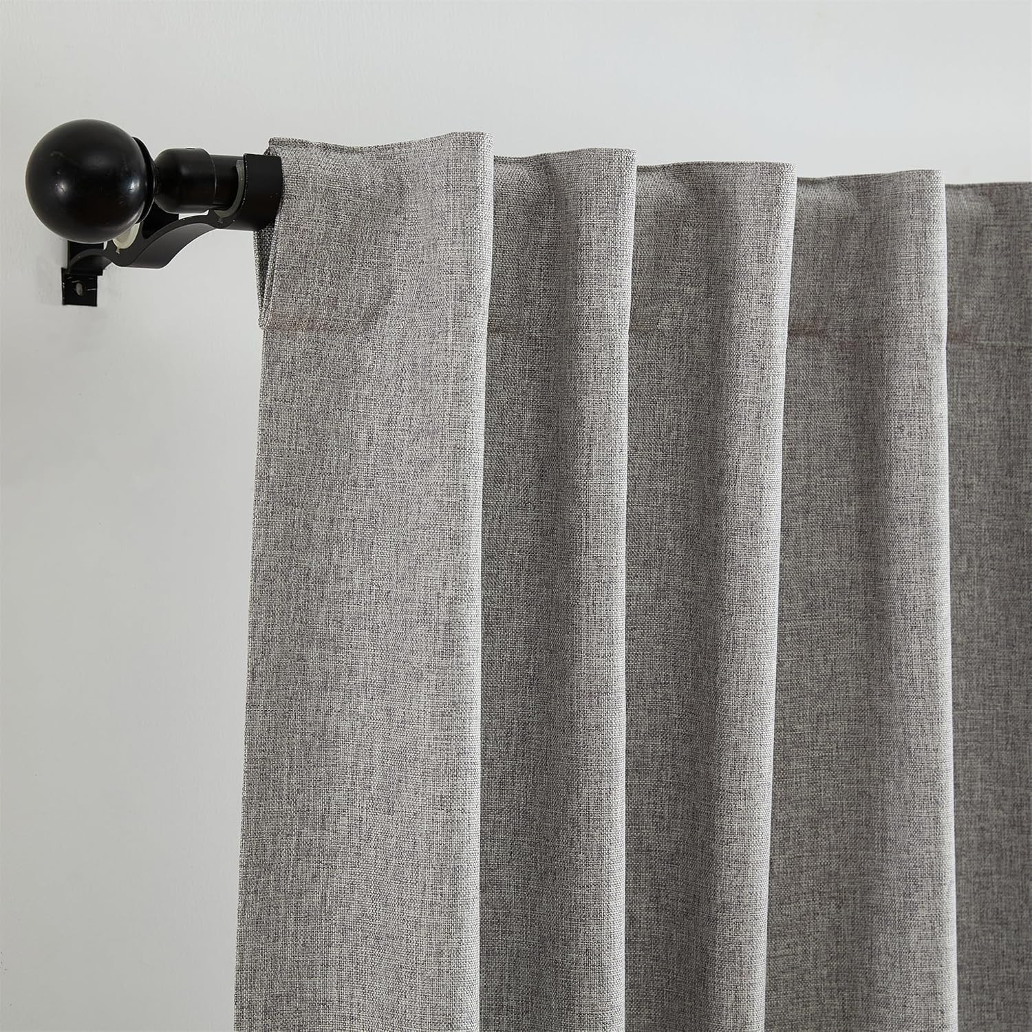 Max-Blackout Energy Efficient Gray Window Curtain Panel 52″x95″ for Any Room