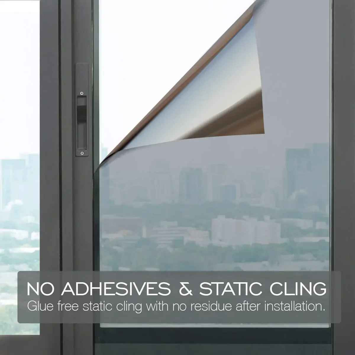 AFDB One Way Mirror Window Film Privacy UV Heat Control Silver Tint Multi-Size