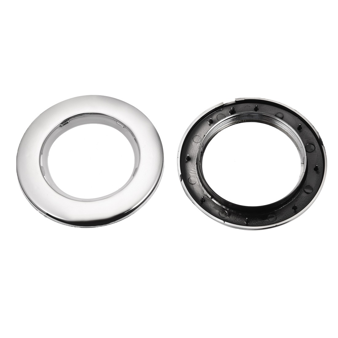 Curtain Grommets Plastic 1.5″ Inner Dia Drapery Eyelet Rings Silver Tone 6pcs