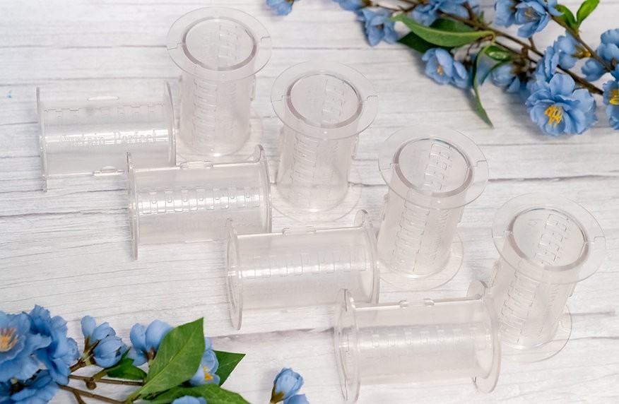 Curtain Spacers Large 8-Pack Clear Snap-On Shapers for Perfect Drapes