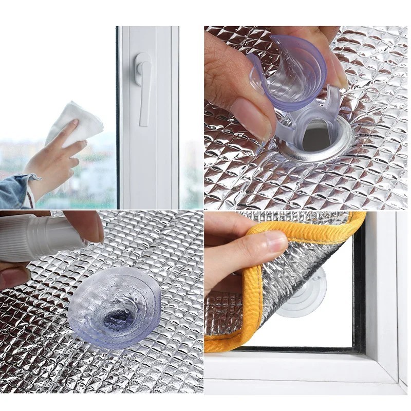 Window Sun Shade Film Aluminum Foil Heat Insulation Anti-UV Protection