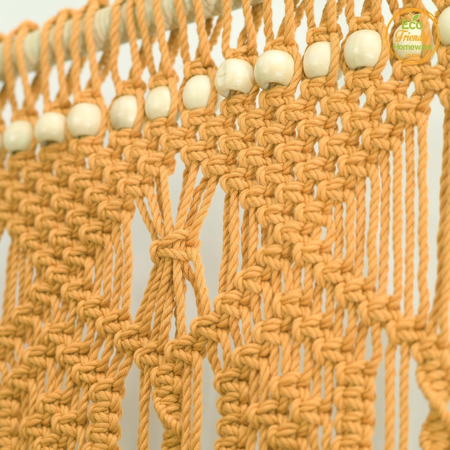 Boho Curtains For Living Room, Macrame Wall Hanging, Bead Doorway Curtain, Be…
