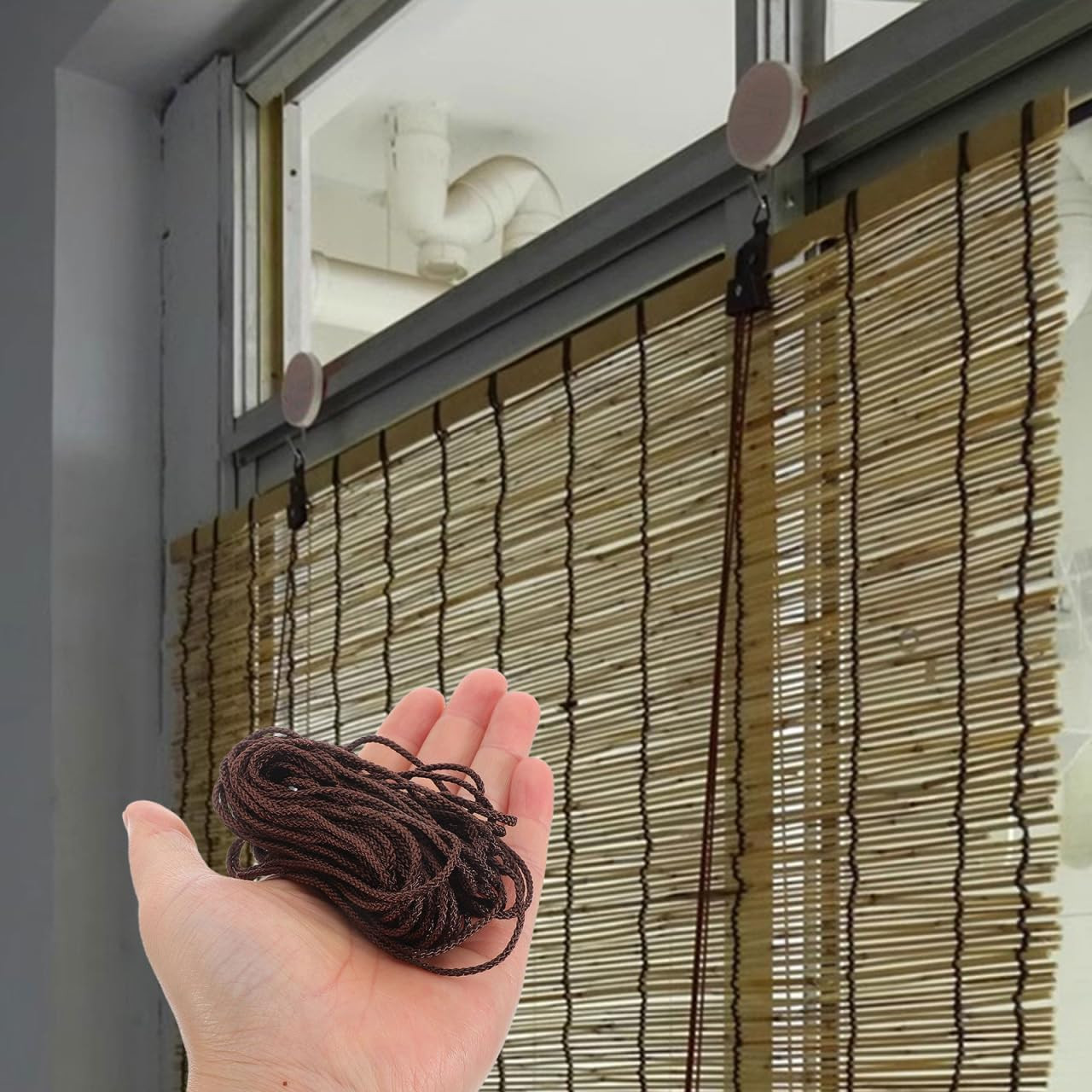 Roller Window Shades Lift Cords, Blinds Strings Lift Tool for Reeds Bamboo