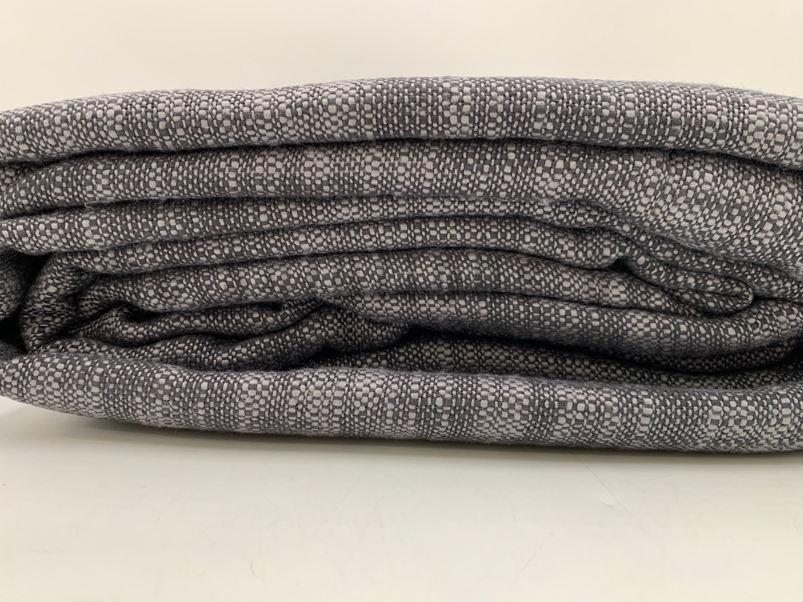 Pottery Barn Seaton Textured Cotton Blackout Curtain Charcoal 96″ #7453G