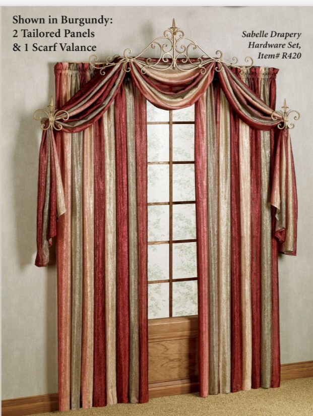 CROSCILL New Scarf Valance – Brazil 52”x216” Tropical