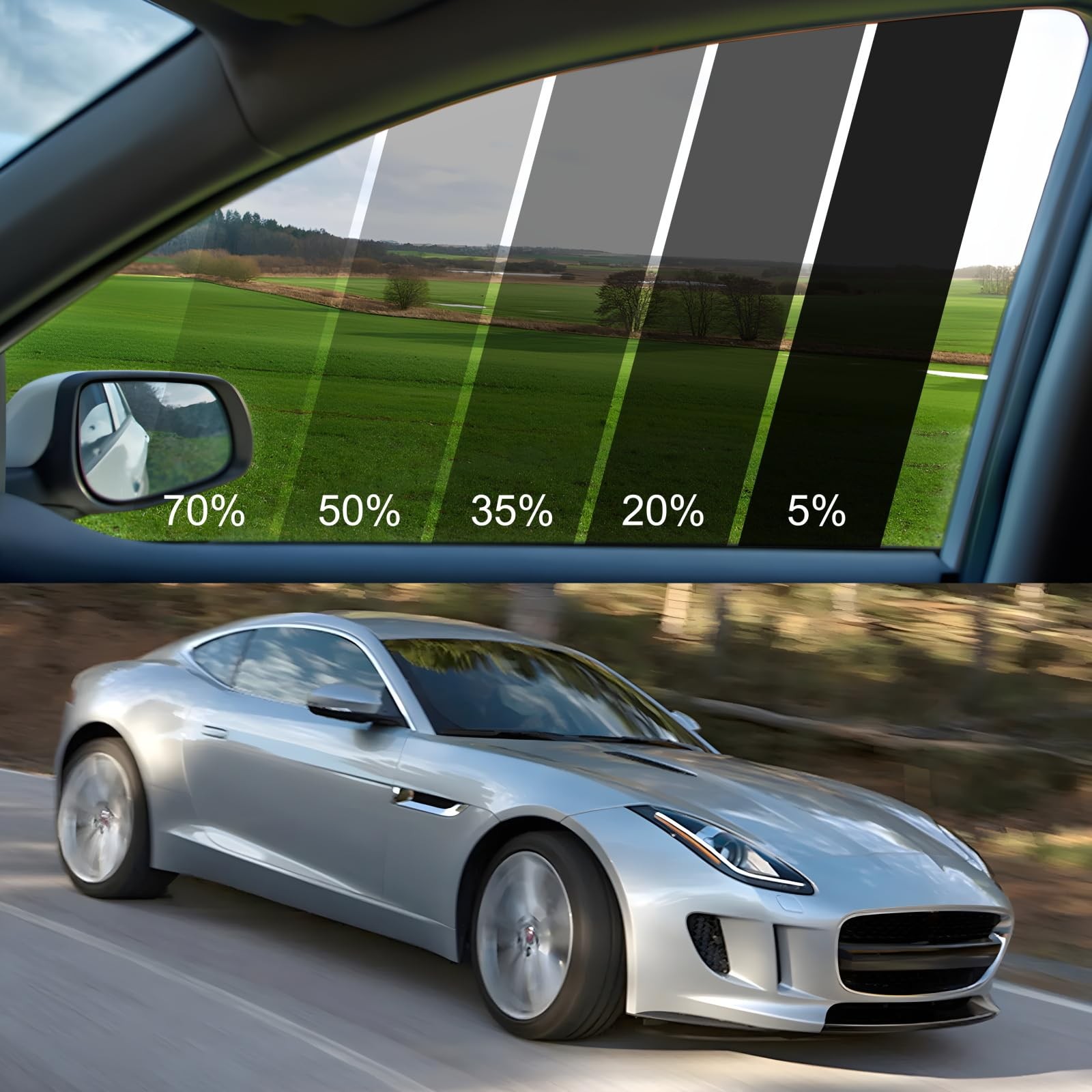 Nano Ceramic Window Tint Film, Car Window Tint Privacy Film, Sun Blocking Car…