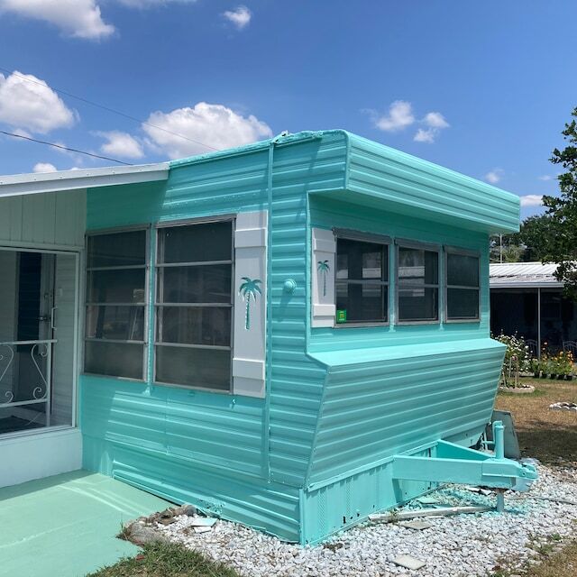 Beach House Shutter, PVC Exterior Shutter with palm tree, Sold Individually