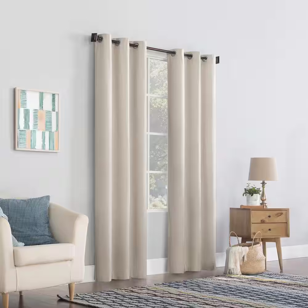 Lindstrom Stone 40 In. W X 63 In. L Grommet Room Darkening Curtain (Single Panel