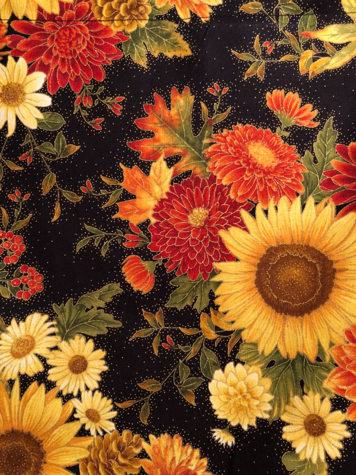 Handmade SUNFLOWER Valance, 41 X 15 INCHES