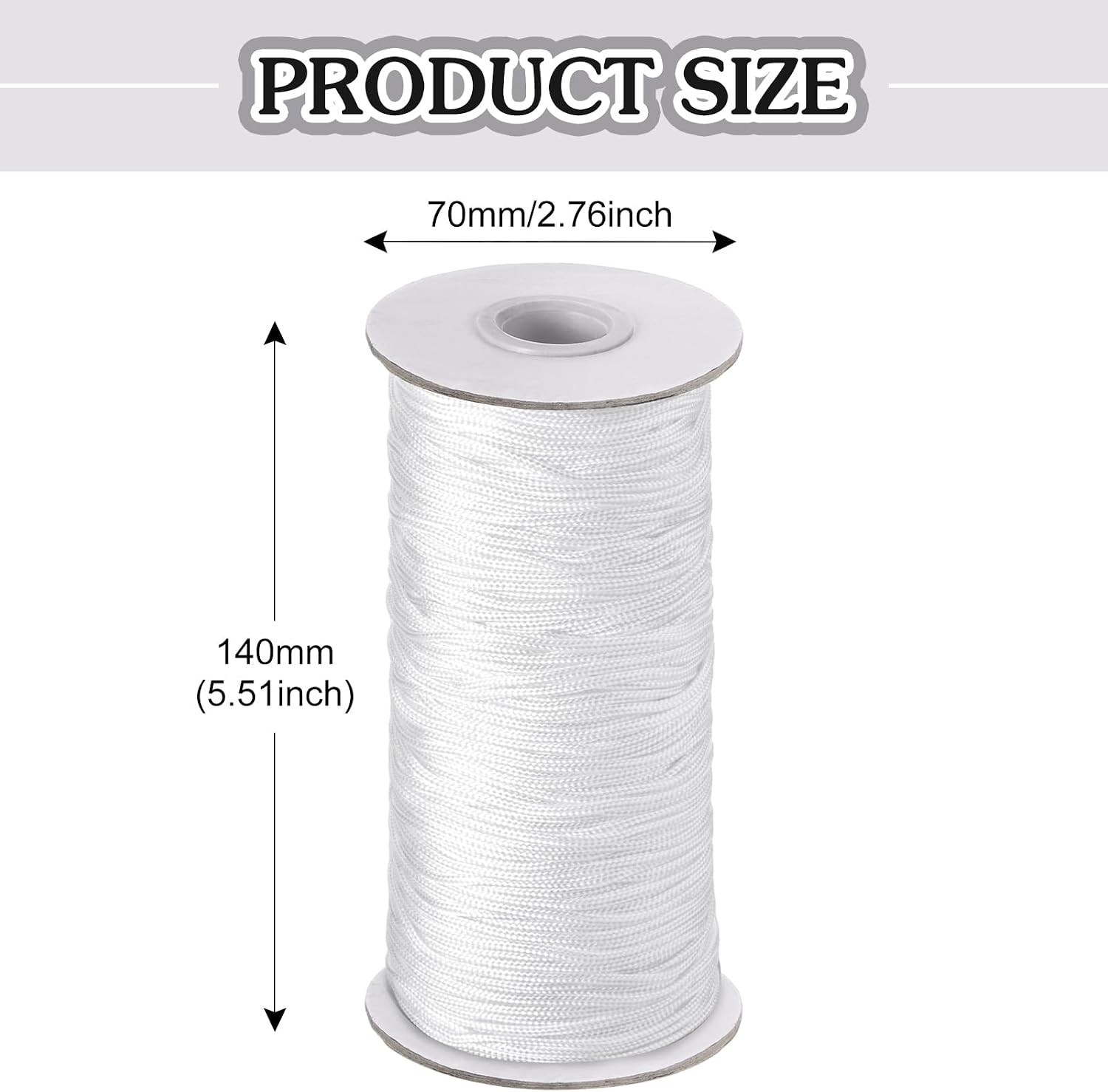 110 Yards Blind Cord 1.8 mm Braided Lift Shade Curtain String and 12 Pieces W…