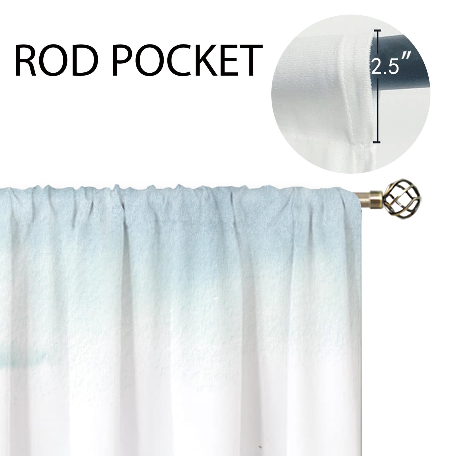 Cinekker Summer Coastal Kitchen Curtains – Starfish Blue Sea Bathroom Window …