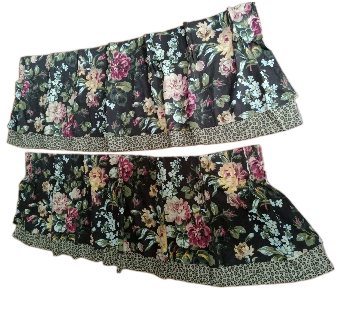 Pair Of Vintage Window Floral Valances *American Living* Made in USA~JC Penny#2