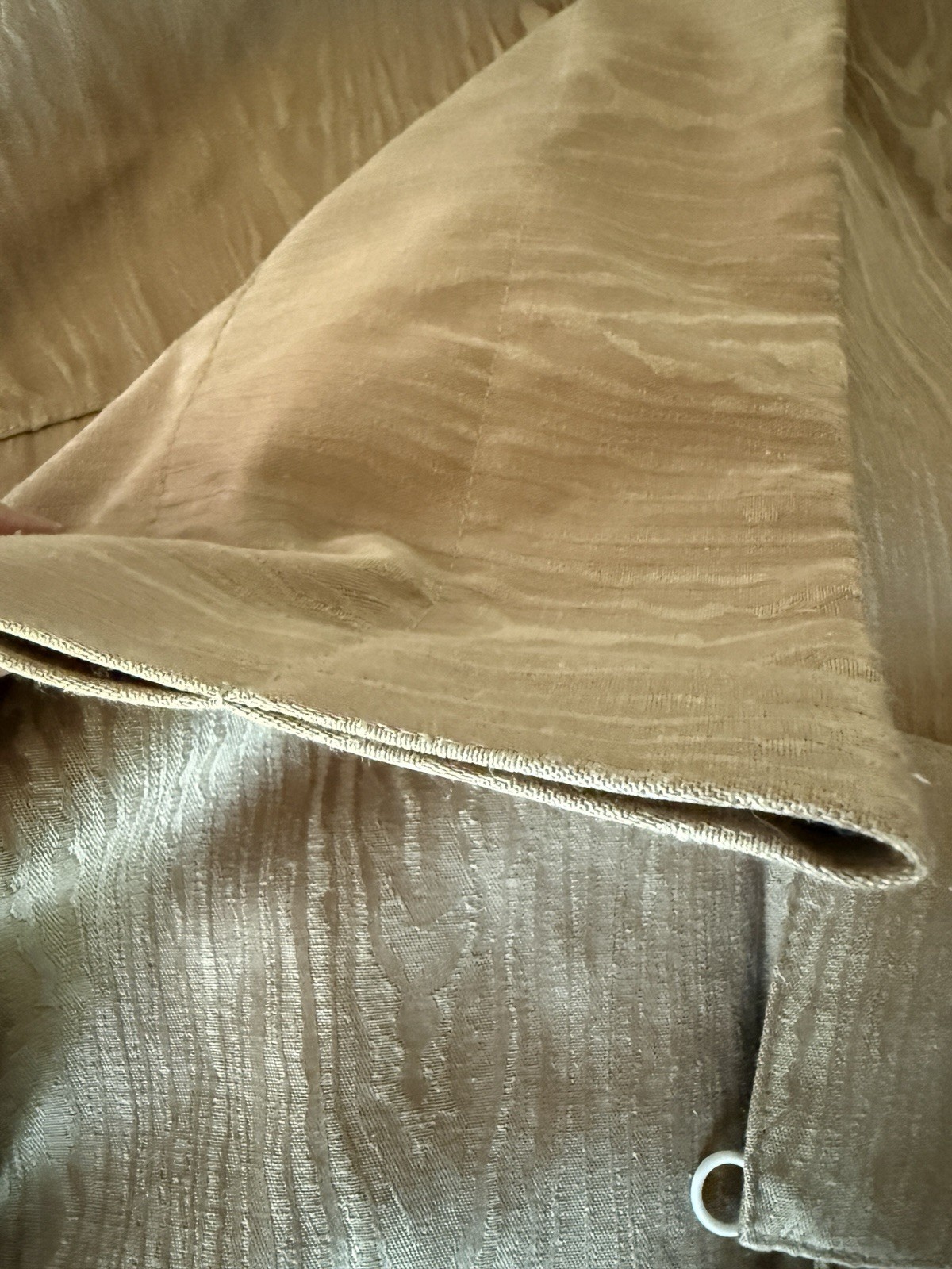 Waverly Classics Faux Bois Curtain Panels Set of 2 Tan Woodgrain 48 X 84