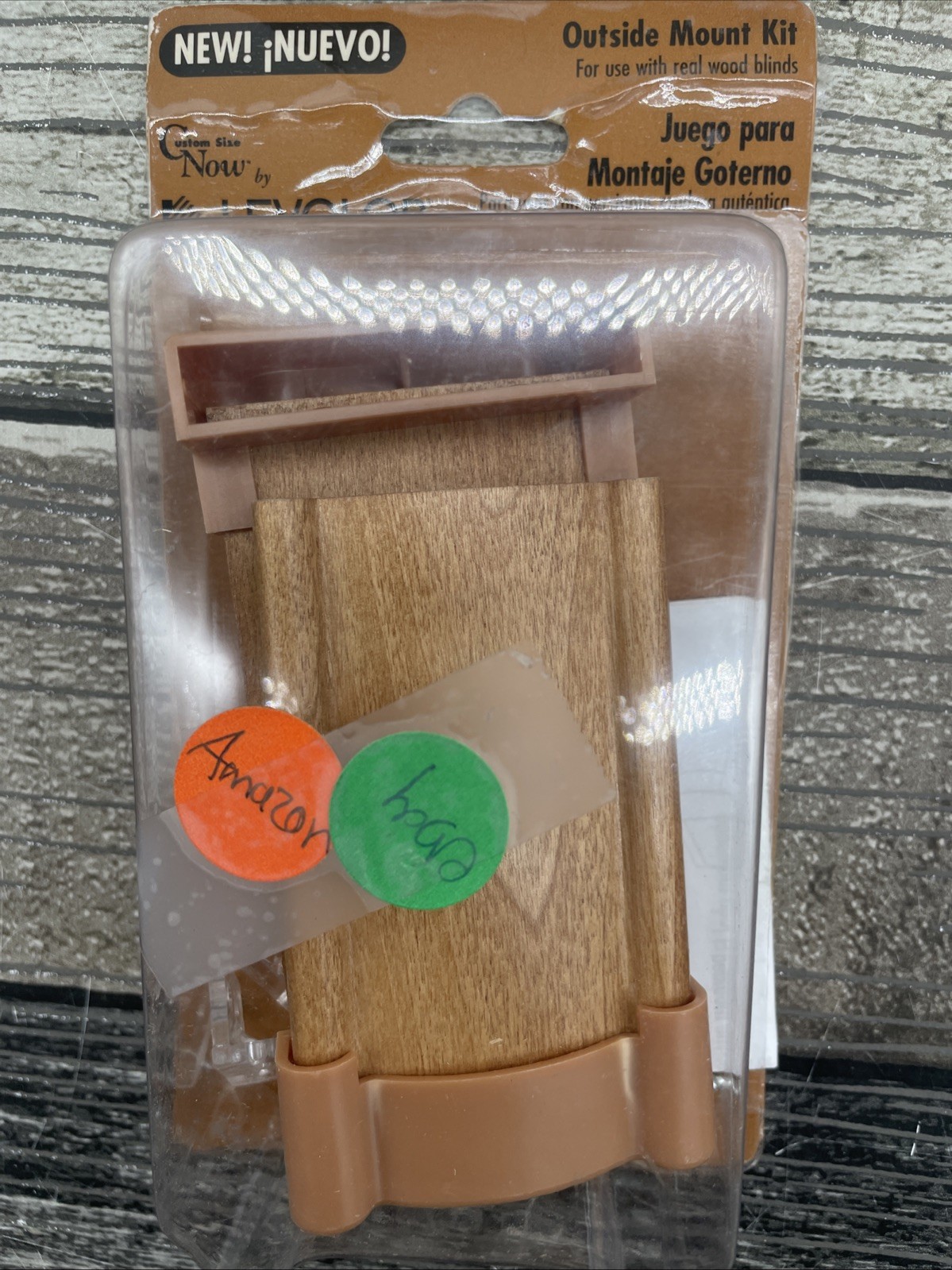 Levolor Outside Mount Kit for use with real wood blinds {118}