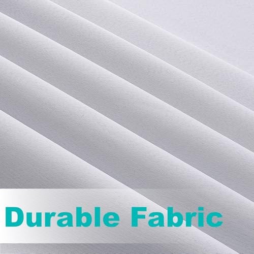 Outdoor Curtains for Patio Waterproof – 52″W x 96″L (Pack of 2) White